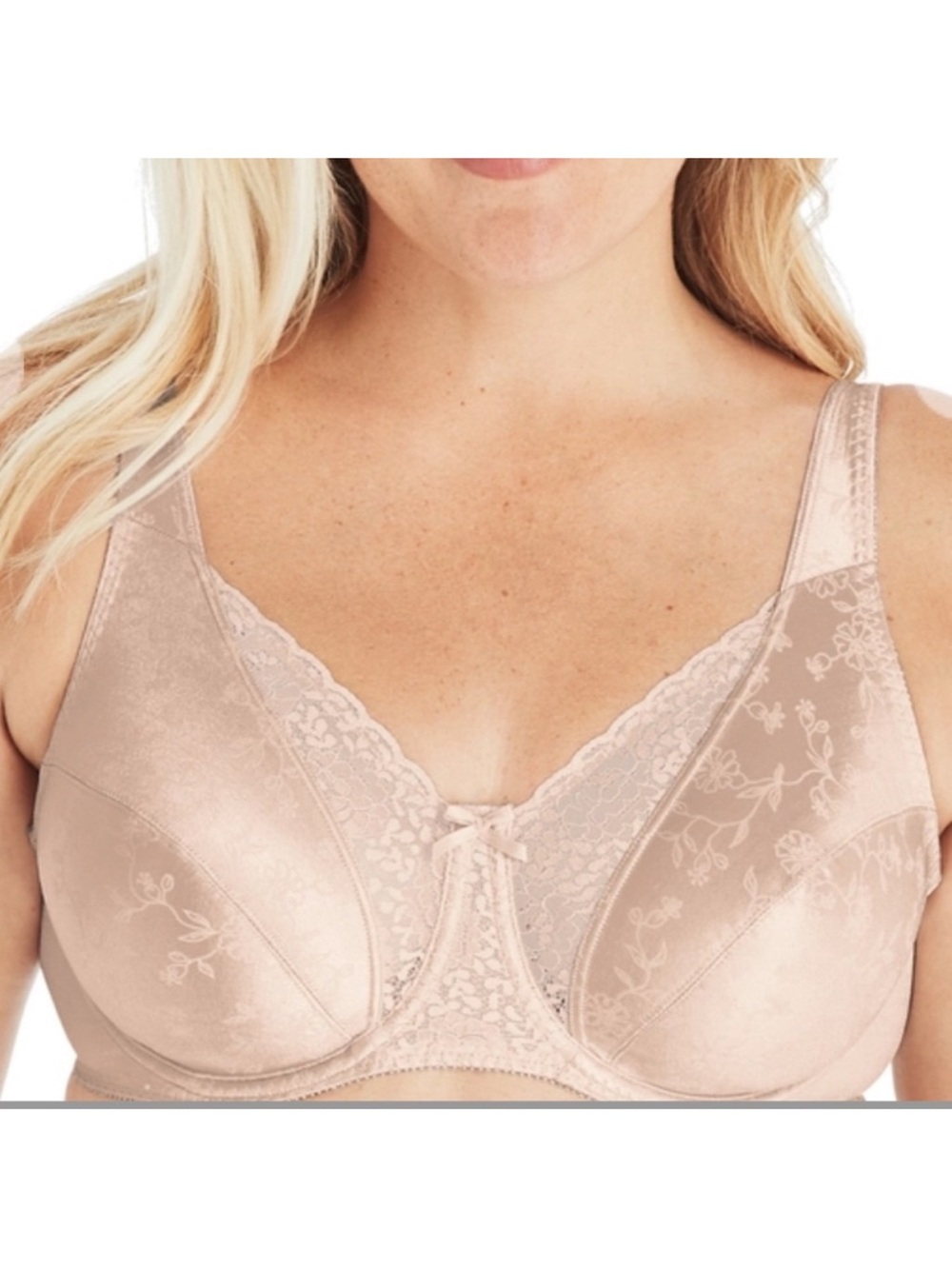 Playtex Secrets 40DD Beautiful Lift Underwire Bra #4422 Sandshell Beige Nude